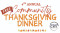 4th Annual Free Community Thanksgiving Dinner (Central Square, Registration Required)