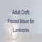 CRAFT:  Frosted Mason Jar Luminaries