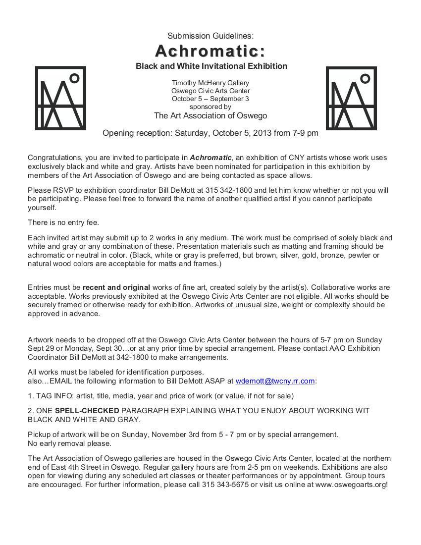 Submission Guidelines ACHROMATIC