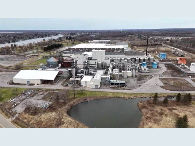 Aerial photograph of the Attis property in Volney