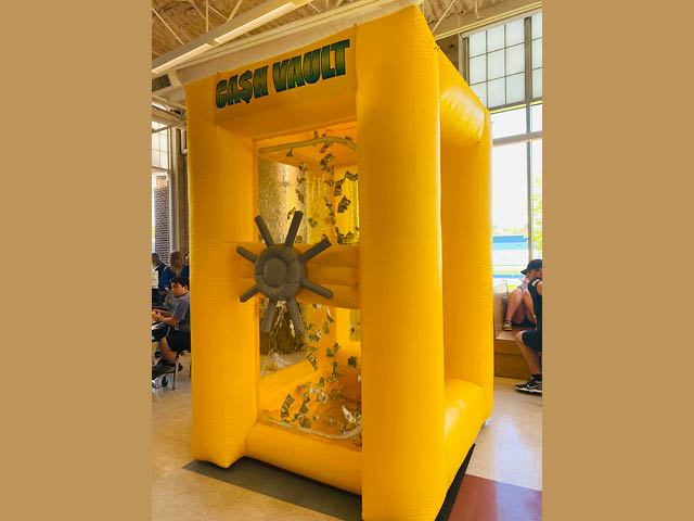 Inflatable cash vault
