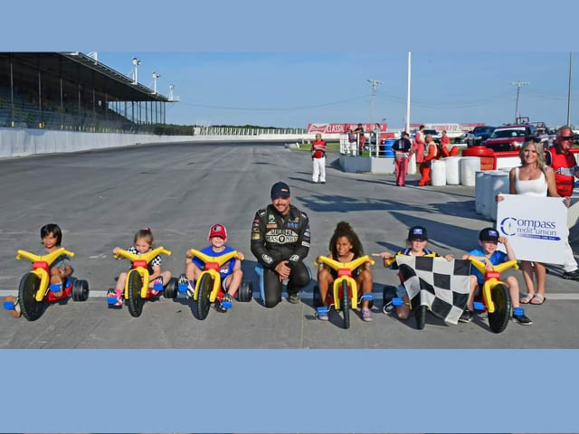 Racers lined up for last year's big wheel race