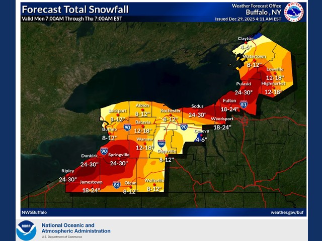 City of Oswego Parking Ban Now in Effect December 29, 2025