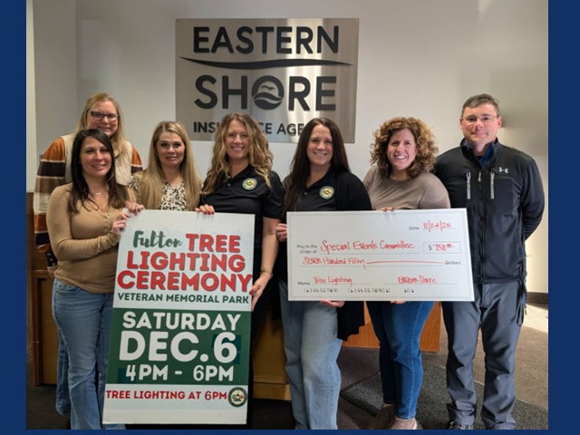Eastern Shore Associates to Support Fulton's “Tree Lighting Ceremony”