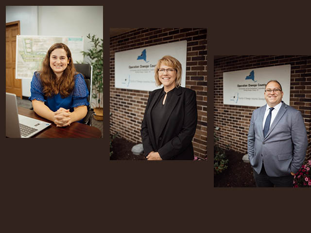 Amber Miller, Administrative &amp; Marketing Assistant; Karen Perwitz, Finance &amp; Compliance Coordinator; and Nathan Emmons, Economic Development Manager.