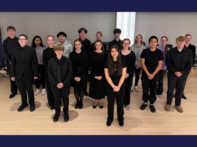 Members of the Senior high school Oswego Community Youth Orchestra