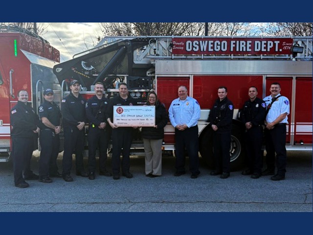 Oswego City Fire Department Aids OCO Cancer Services Program December 2025