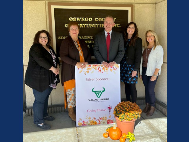 Valiant Retire, Inc. supports  OCO’s Giving Thanks Celebration