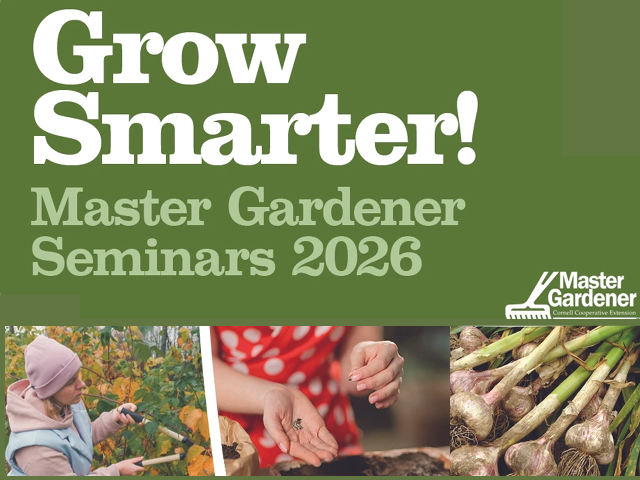 Grow Smarter Master Gardener Seminars 2026 graphic