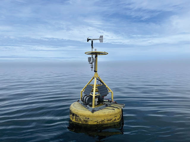 A buoy on the lake