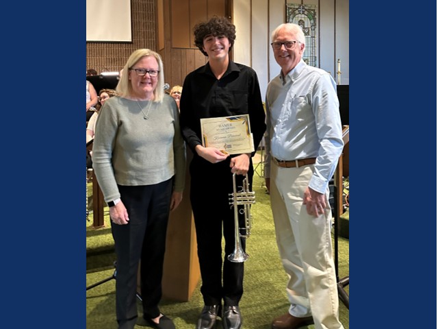 Percival Receives Hamer Music Award, Fulton Music Senior Award at May 9 Concert