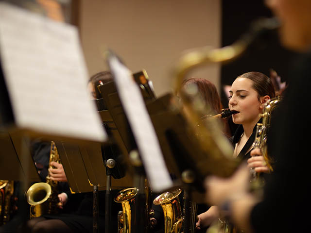John C. Birdlebough High School students perform at a spring jazz concert. Phoenix schools were recently named one of the Best Communities for Music Education.  