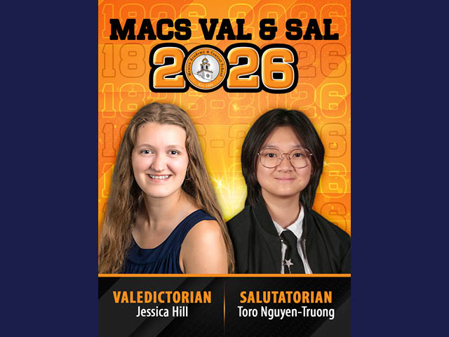 A graphic with photos of the valedictorian and salutatorian of the Class of 2026 in Mexico