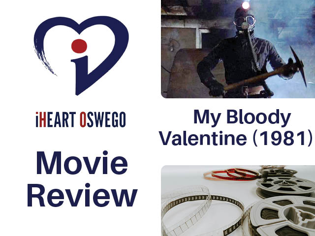 Movie review graphic with still from My Bloody Valentine (1981)