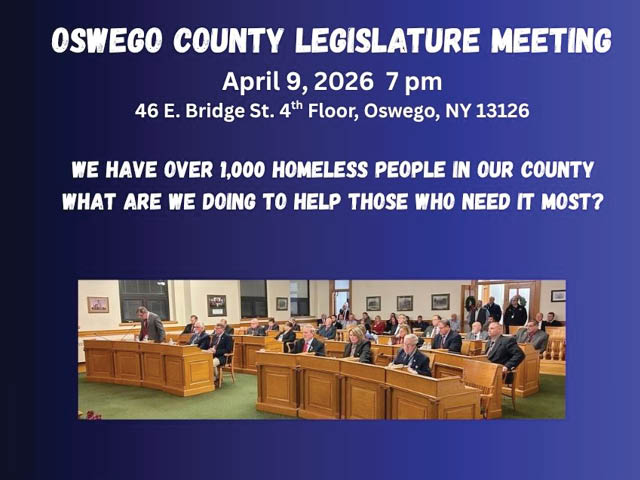 Graphic from IOC that notes date and time of the county legislature meeting and includes the text: "We have over 1,000 homeless people in our county. What are we doing to help those who need it most?"