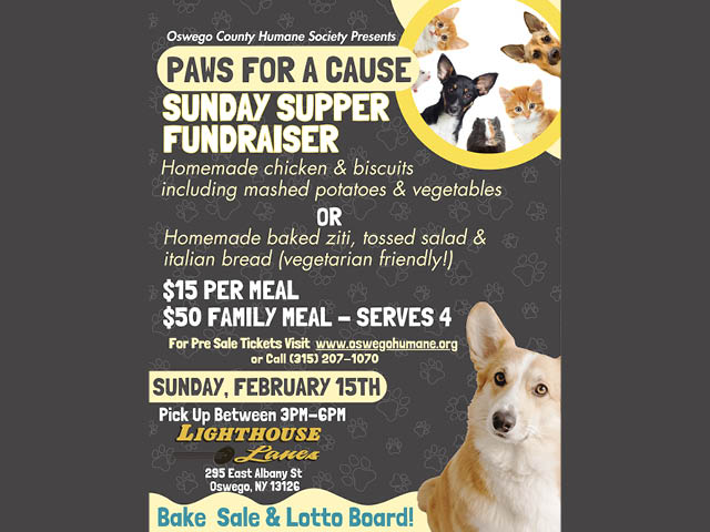 Sunday Supper Fundraiser Set for February 15