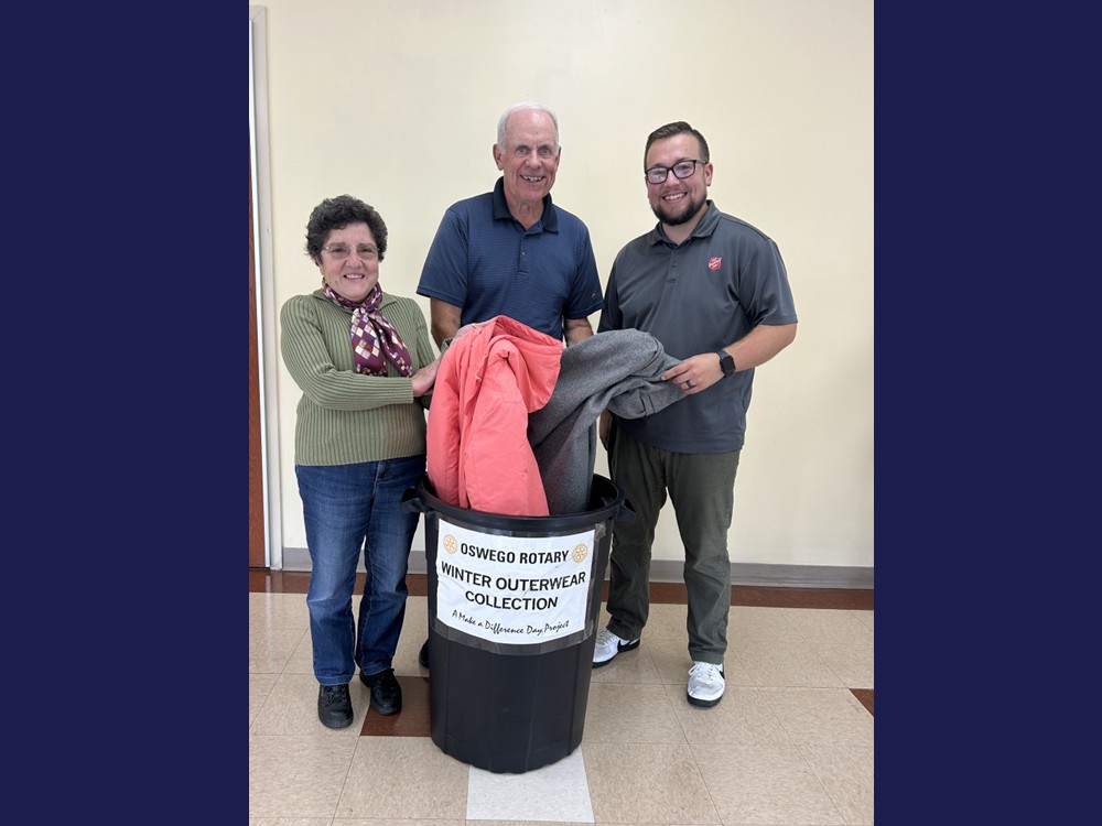  Help Oswego Rotary Club with Winter Coat Collection