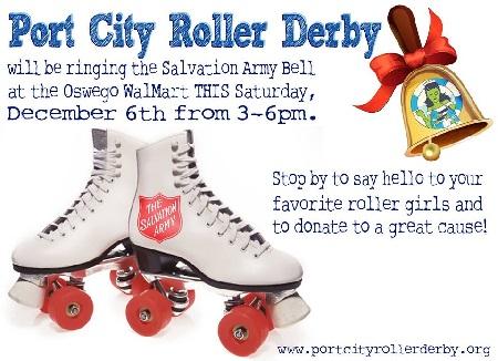 port city roller derby salvation army bell ringing
