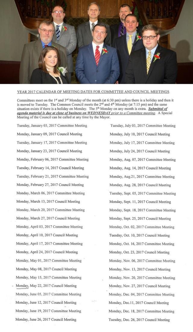 Common Council Meetings 2017