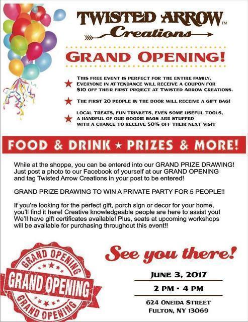 twisted arrow grand opening