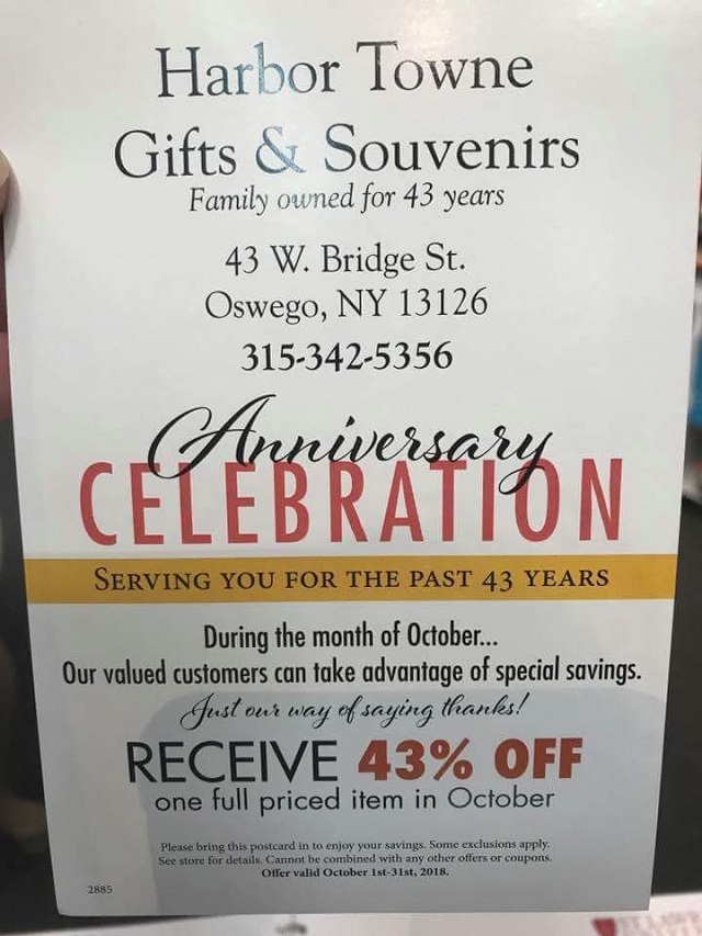 Harbor Towne Gifts Anniversay Celebration