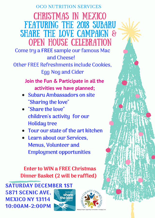 oco Subuaru share the love christmas open house