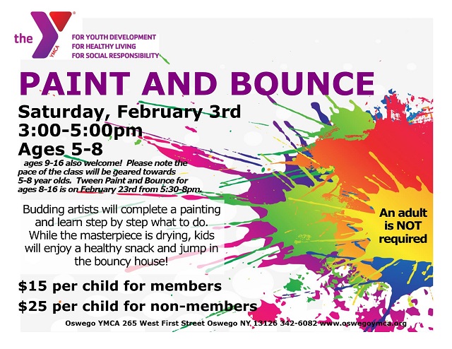 oswego ymca paint and bounce