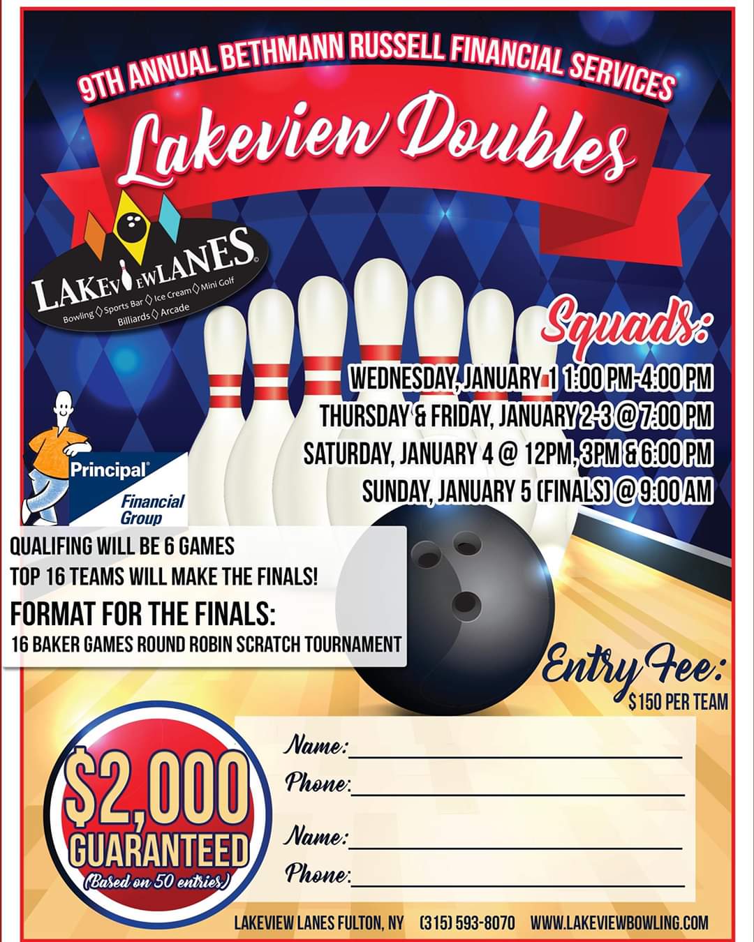 9th annual doubles tournament lakeview