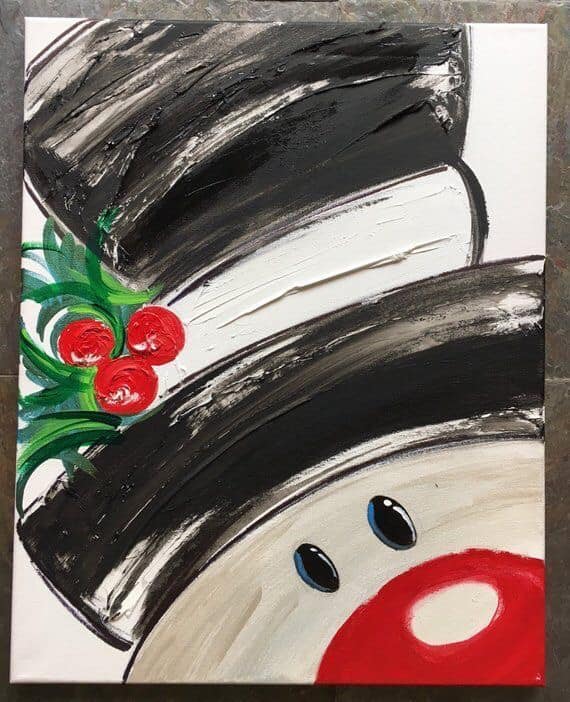 sassy sweet paint nite snowman