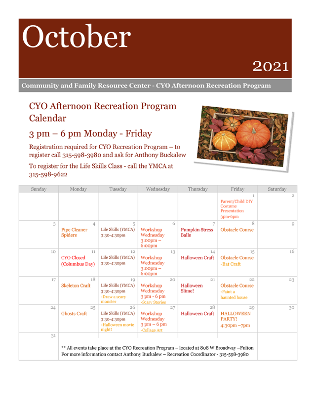 cyorecreatonprogram