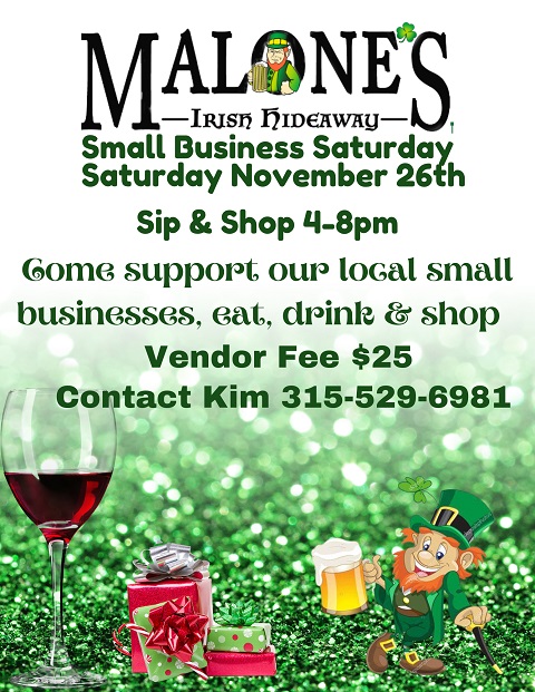 Malones Small Business Saturday