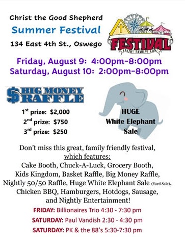 christ good shepherd oswego summer fest 8.9 10.2024