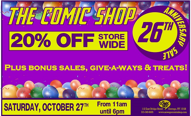Comic Shop 26th Anniversary