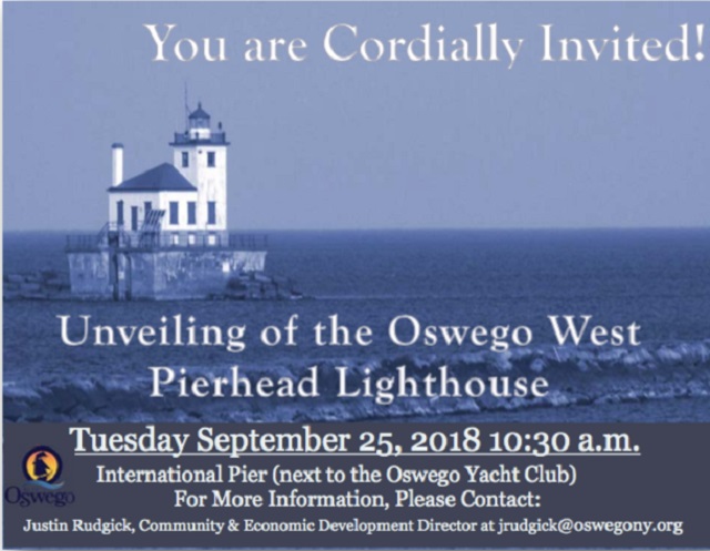 Oswego Lighthouse repaint unveiling
