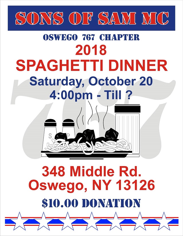 Sons of Sam Annual Spaghetti Dinner