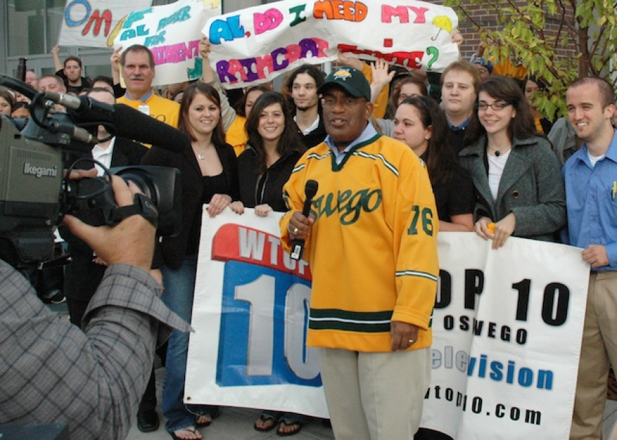 Roker Plans to Broadcast Live from SUNY Oswego on NBC`s `Today`