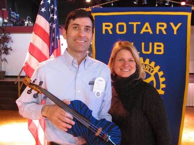 Next Great Idea Competition Winner Presents to Oswego Rotary