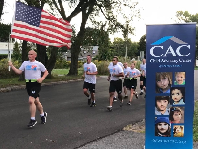 Oswego County Law Enforcement Academy Runs to Support One Too Many NY 5K to End Child Abuse!