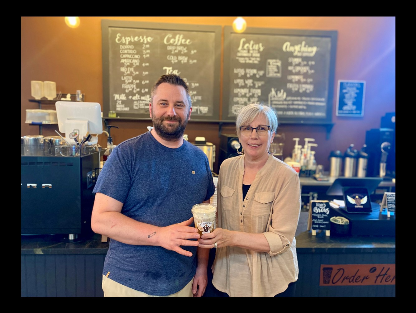 Khepera Coffee Donates $1,600 to Friends of Hospice in Oswego County