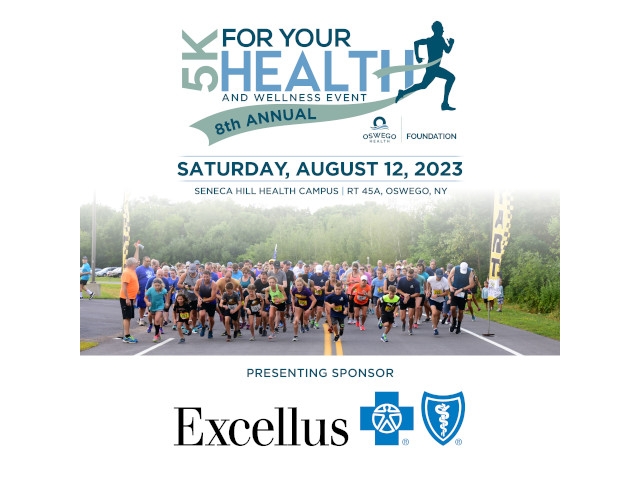 8th Annual Oswego Health Foundation's For Your Health 5K and Wellness Event to Benefit Local Healthcare