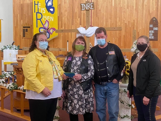Local Civic-Minded Motorcycle Riding Club Makes Donations to Two Area Churches