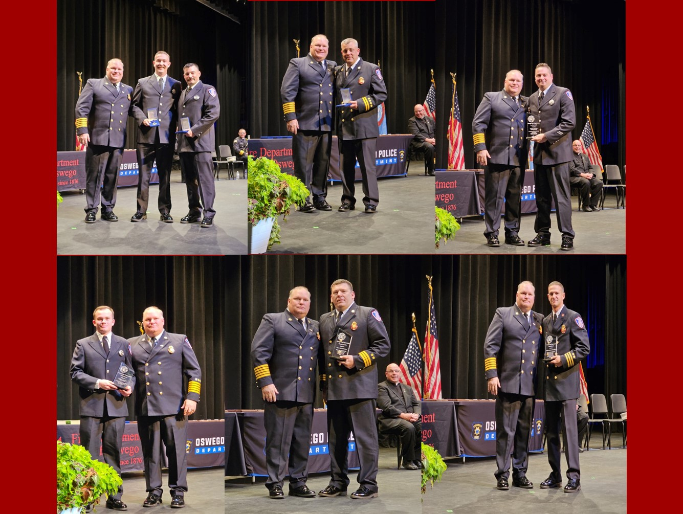 Several Oswego Firefighters Honored at Ceremony