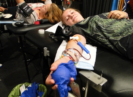 Oswego High School blood donation successful
