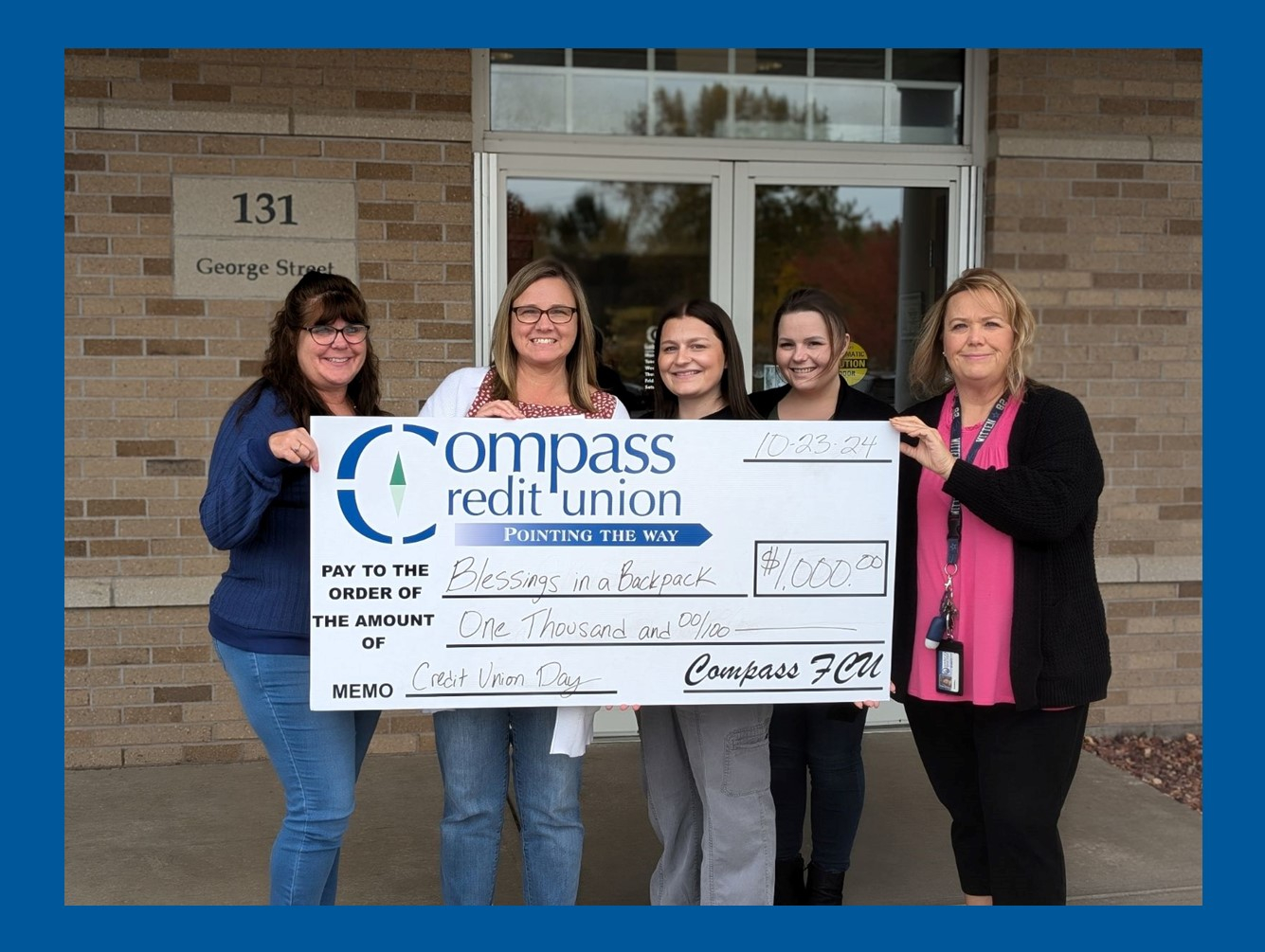 Compass Federal Credit Union Gives Back to Local Organizations as Part of International Credit Union Day