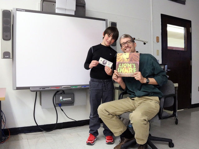 Author-Illustrator Matt McElligott Visits Central Square Students