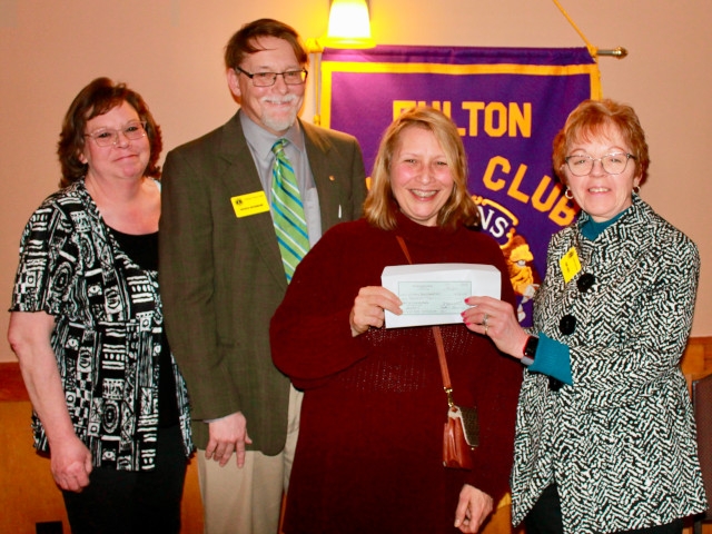 Victory Transformation Visits Fulton Lions Club, Receives $1,000 Contribution