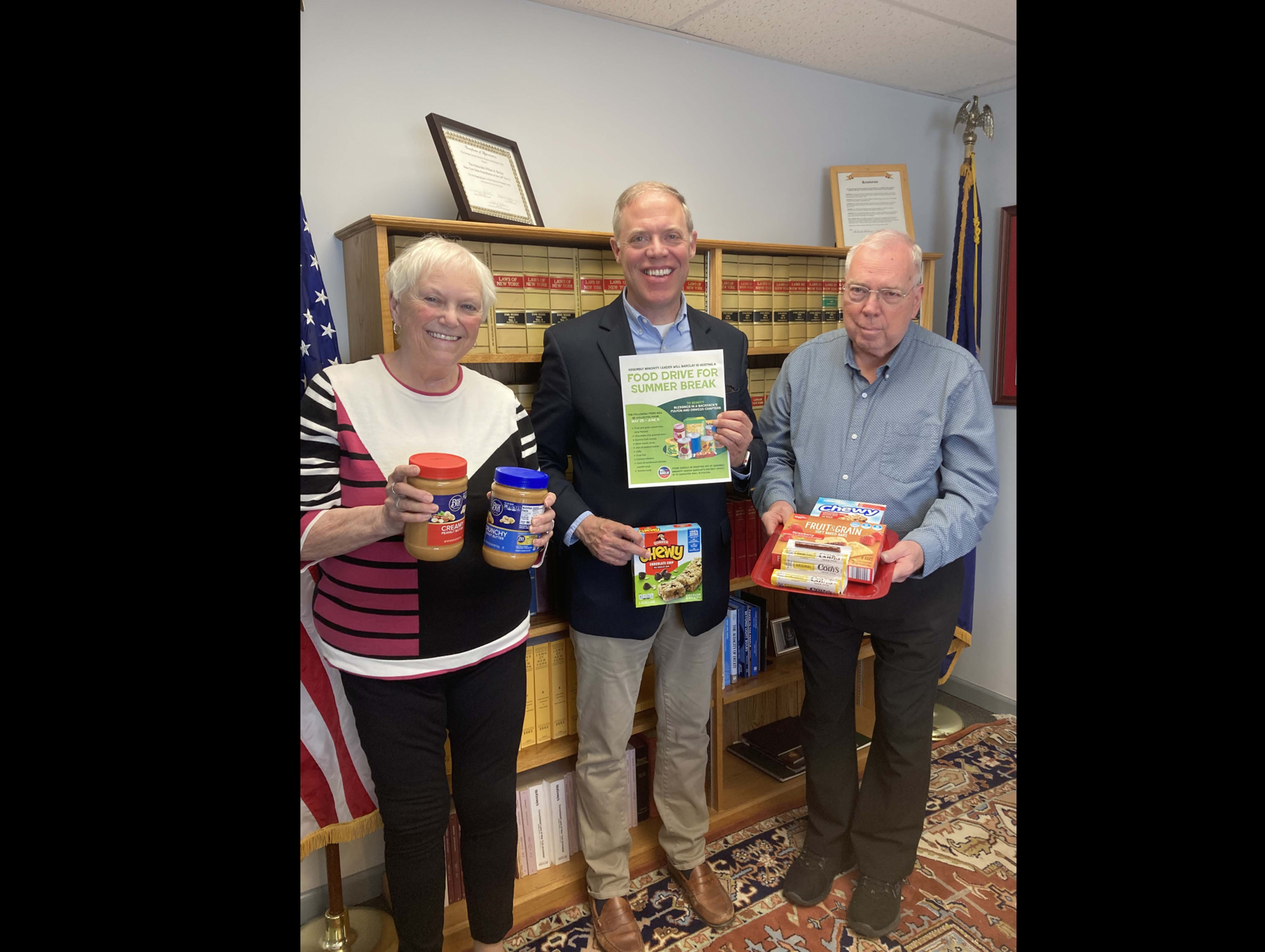 Leader Will Barclay Launches the Annual 'Blessings in a Backpack' Donation Drive