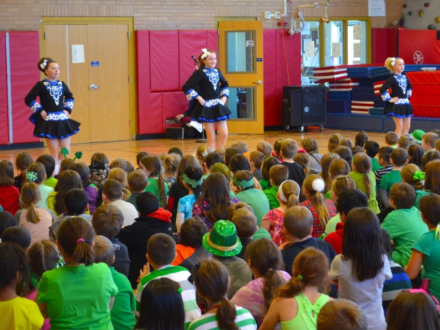 St. Patrick’s Day Fun at Kingsford Park Elementary School