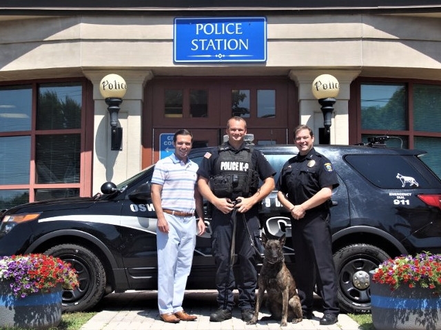 Oswego City Police Department's K9 Crixus to Get Donation of Body Armor