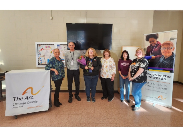 Arc of Oswego County Presents 2022 Readling Award to Debbie Pierce